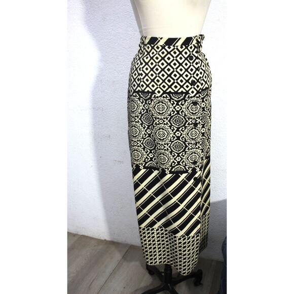 Prestige of Boston Maxi Skirt Geometric Pattern Size S Boho Union Made USA VTG - Picture 2 of 11